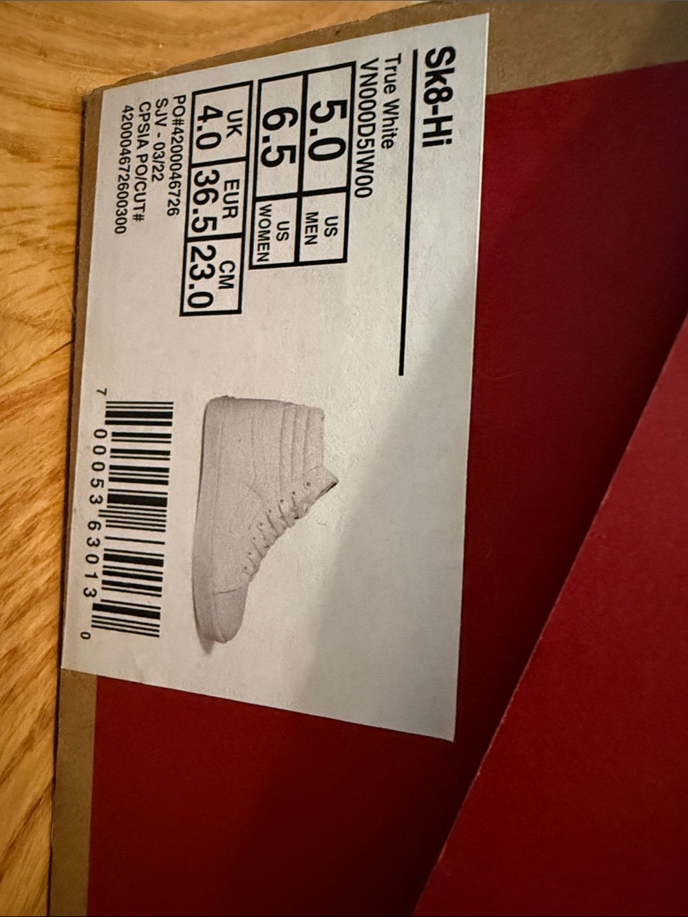 Vans White High-Top Sneakers - Picture 2 of 6